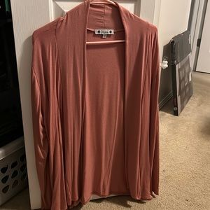 Soft coral cardigan
